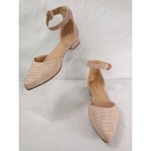 Express Women's Pink Flats with Pointed Toe Size 7